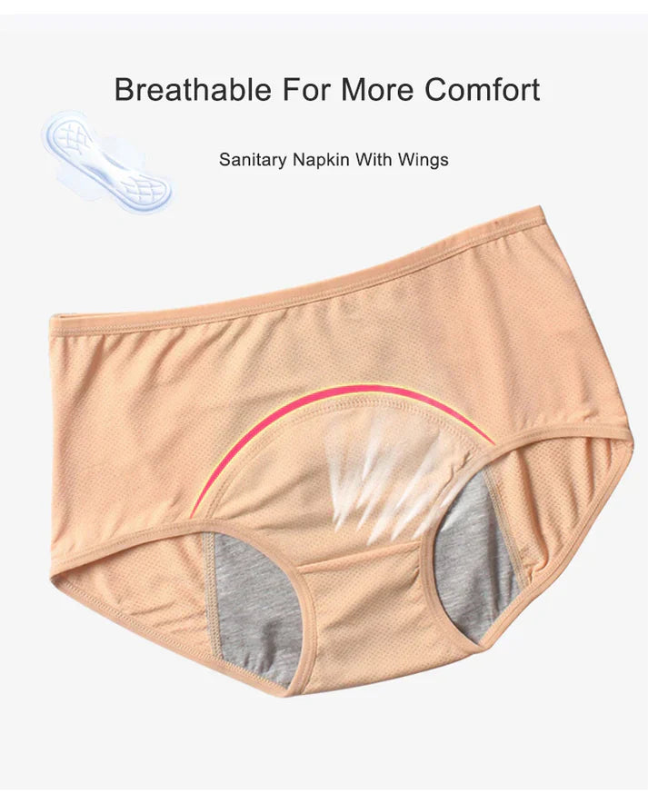 Seamless Anti-Leak Menstrual Period, Leak-Proof Panties