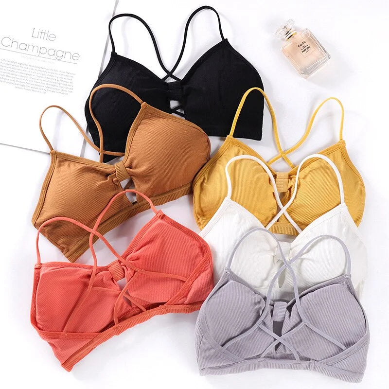 Trendy Style Bralette Bra - Basic